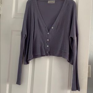 Cropped Purple Sweater